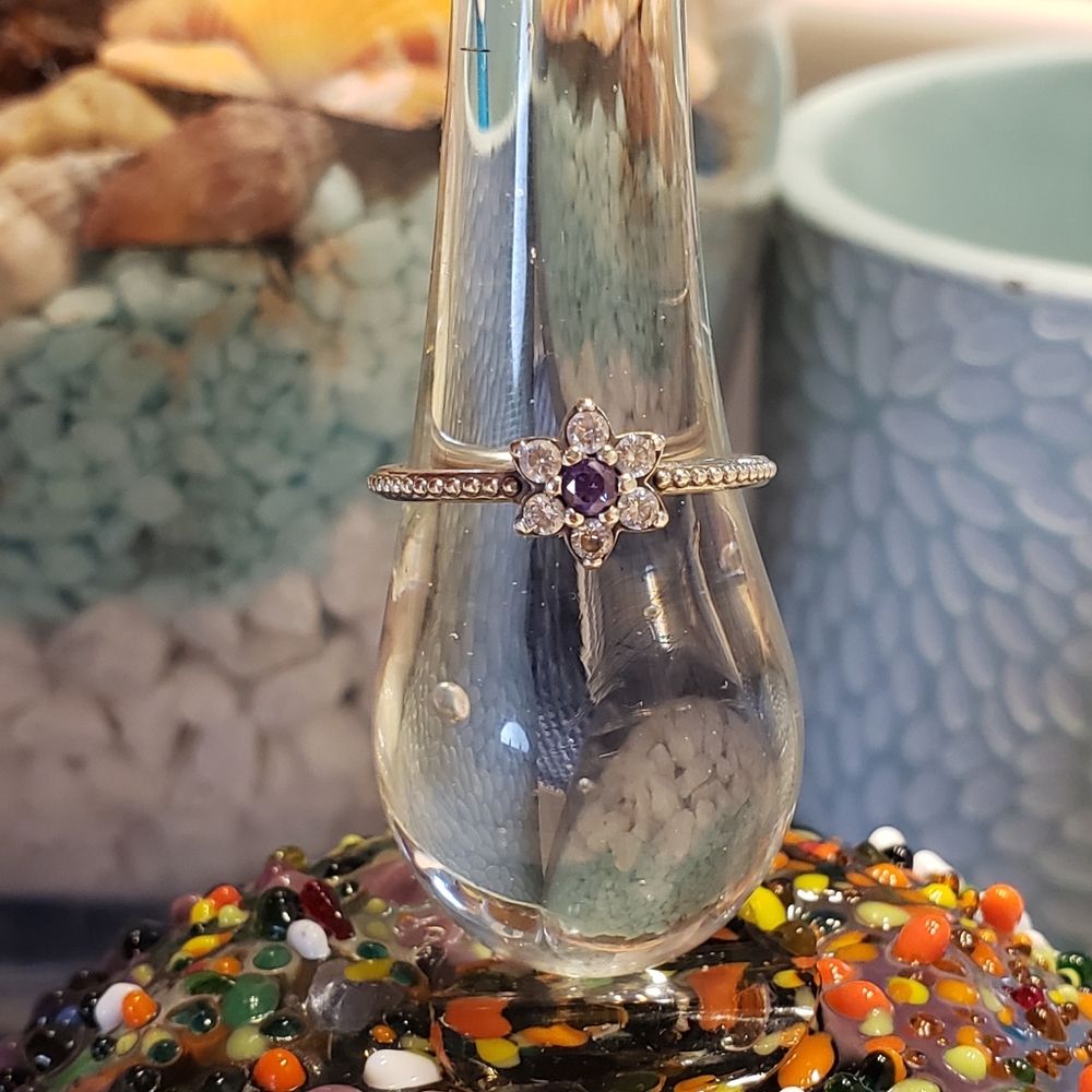 **sold**Pandora Forget me not ring